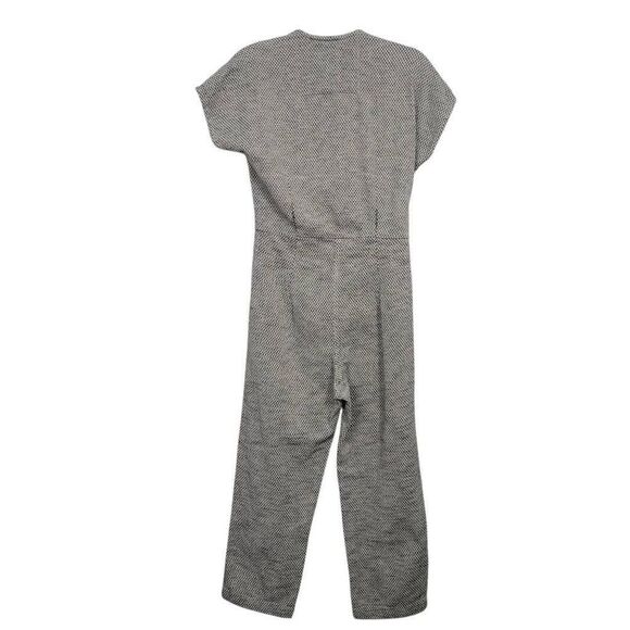 Ace & Jig Knightsbridge Wrap Jumpsuit Sz XS Gray Cotton Ankle Straight‎ Leg Boho - Picture 2 of 9